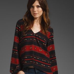 Planet Blue - Blu Moon Najavo Blouse Tencel/Tribal